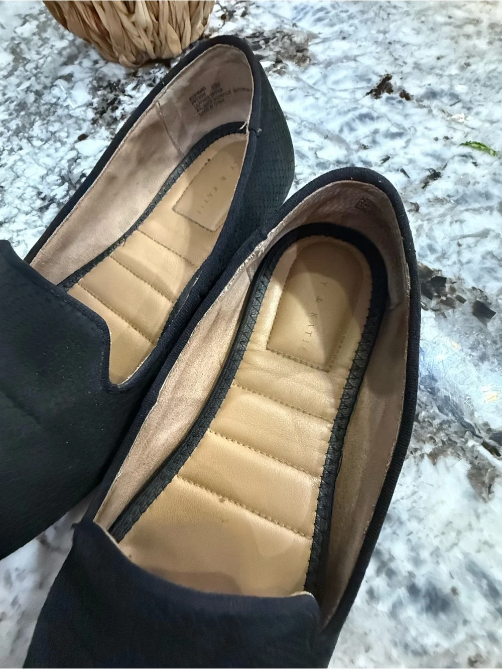 Lucky Brand Peyton Black Slip-On Loafers  woman’s size 10